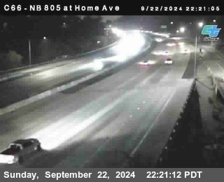 NB 805 at Home Ave (On Ramp)