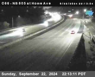 NB 805 at Home Ave (On Ramp)