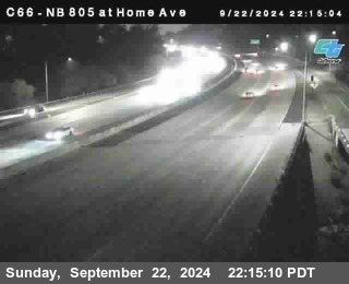 NB 805 at Home Ave (On Ramp)