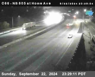 NB 805 at Home Ave (On Ramp)