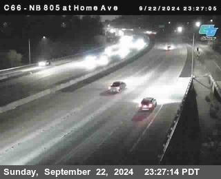 NB 805 at Home Ave (On Ramp)