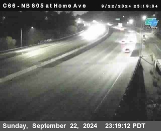 NB 805 at Home Ave (On Ramp)