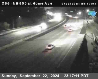 NB 805 at Home Ave (On Ramp)