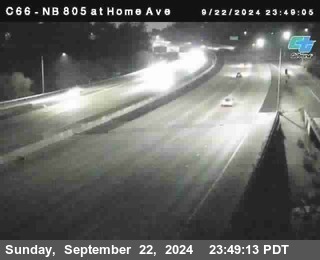 NB 805 at Home Ave (On Ramp)