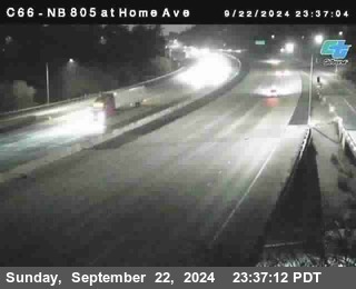 NB 805 at Home Ave (On Ramp)