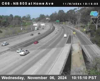 NB 805 at Home Ave (On Ramp)