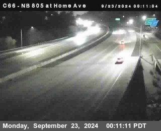 NB 805 at Home Ave (On Ramp)