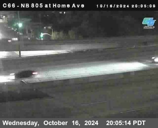 NB 805 at Home Ave (On Ramp)