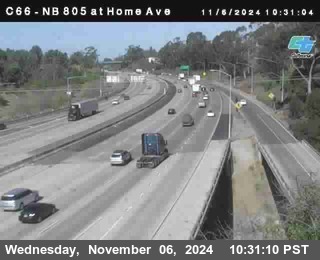 NB 805 at Home Ave (On Ramp)