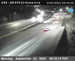 NB 805 at Home Ave (On Ramp)