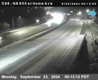 NB 805 at Home Ave (On Ramp)