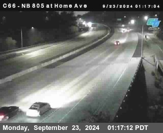 NB 805 at Home Ave (On Ramp)