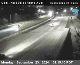 NB 805 at Home Ave (On Ramp)