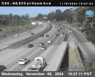 NB 805 at Home Ave (On Ramp)