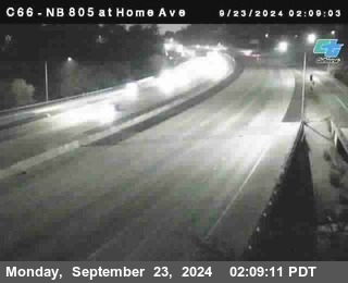 NB 805 at Home Ave (On Ramp)