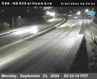 NB 805 at Home Ave (On Ramp)