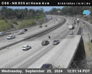 NB 805 at Home Ave (On Ramp)