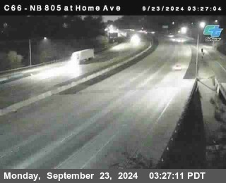 NB 805 at Home Ave (On Ramp)