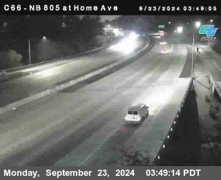 NB 805 at Home Ave (On Ramp)