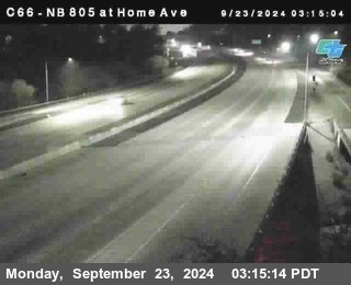 NB 805 at Home Ave (On Ramp)