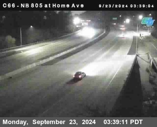 NB 805 at Home Ave (On Ramp)