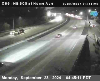 NB 805 at Home Ave (On Ramp)