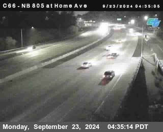 NB 805 at Home Ave (On Ramp)