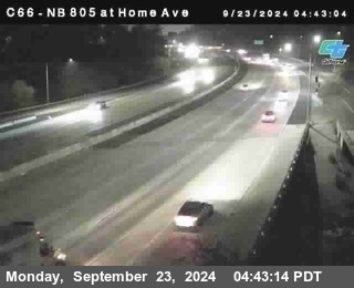 NB 805 at Home Ave (On Ramp)