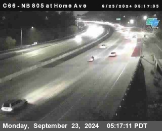 NB 805 at Home Ave (On Ramp)