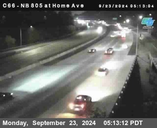 NB 805 at Home Ave (On Ramp)