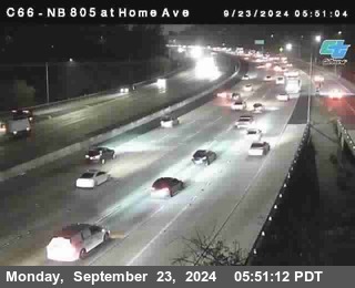 NB 805 at Home Ave (On Ramp)