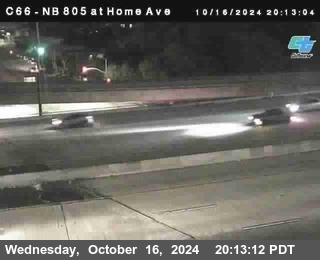 NB 805 at Home Ave (On Ramp)