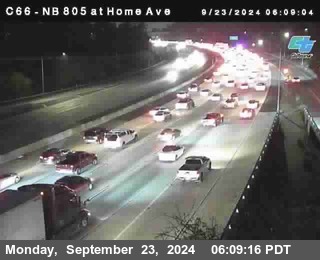 NB 805 at Home Ave (On Ramp)