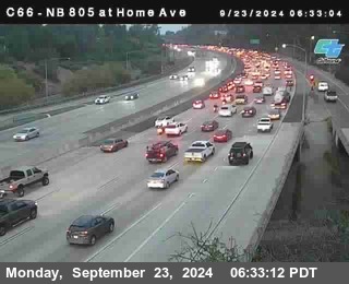 NB 805 at Home Ave (On Ramp)