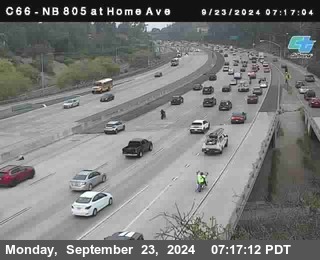 NB 805 at Home Ave (On Ramp)