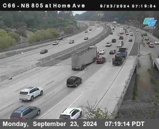 NB 805 at Home Ave (On Ramp)