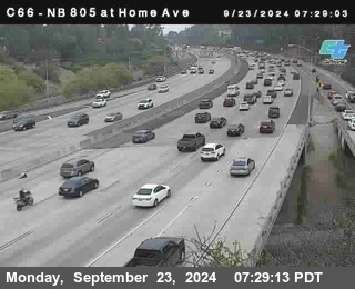 NB 805 at Home Ave (On Ramp)