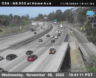 NB 805 at Home Ave (On Ramp)