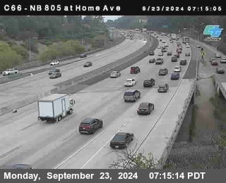 NB 805 at Home Ave (On Ramp)