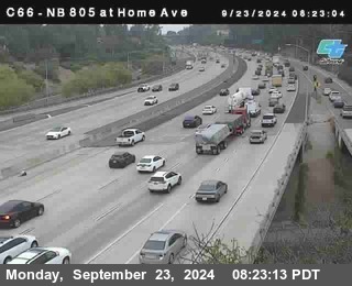 NB 805 at Home Ave (On Ramp)