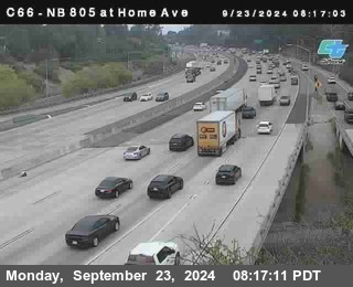 NB 805 at Home Ave (On Ramp)