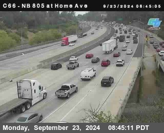 NB 805 at Home Ave (On Ramp)