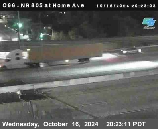 NB 805 at Home Ave (On Ramp)