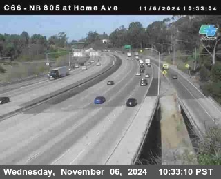 NB 805 at Home Ave (On Ramp)