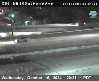 NB 805 at Home Ave (On Ramp)