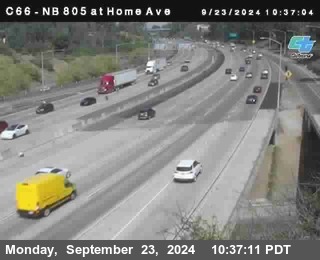 NB 805 at Home Ave (On Ramp)