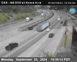 NB 805 at Home Ave (On Ramp)