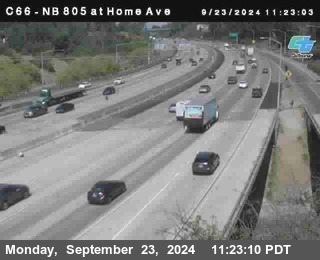 NB 805 at Home Ave (On Ramp)