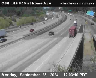 NB 805 at Home Ave (On Ramp)