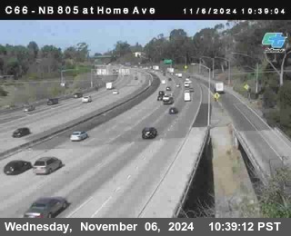 NB 805 at Home Ave (On Ramp)